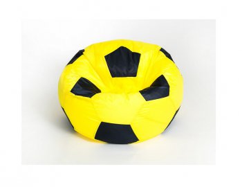 Кресло-мешок Мяч малый желто-черное в Ноябрьске - noyabrsk.mebel-74.com | фото