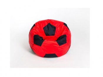 Кресло-мешок Мяч малый красно-черное в Ноябрьске - noyabrsk.mebel-74.com | фото