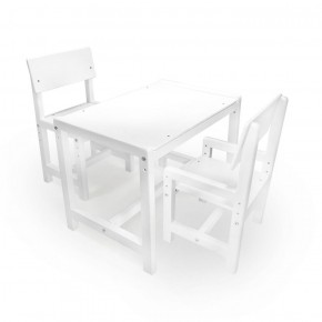 Детский растущий комплект стол и два стула  Я САМ "Лофт" (Белый, Белый) в Ноябрьске - noyabrsk.mebel-74.com | фото