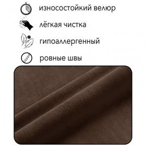 Диван Горизонт Д2-ВК (велюр коричневый) 1200 в Ноябрьске - noyabrsk.mebel-74.com | фото