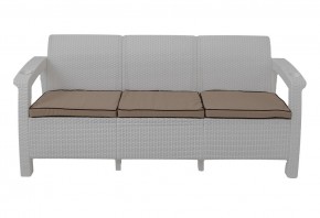 Диван Yalta Premium Sofa 3 Set (Ялта) белый (+подушки под спину) в Ноябрьске - noyabrsk.mebel-74.com | фото
