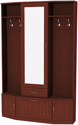 Шкаф для прихожей с зеркалом арт.600 в Ноябрьске - noyabrsk.mebel-74.com | фото