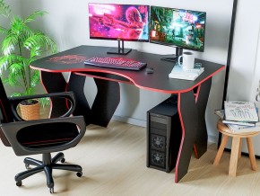 Компьютерный стол КЛ №9.0 (Черный/Красный) в Ноябрьске - noyabrsk.mebel-74.com | фото