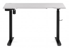 Компьютерный стол Маркос с механизмом подъема 120х75х75 белая шагрень / черный в Ноябрьске - noyabrsk.mebel-74.com | фото
