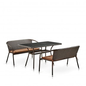 Комплект мебели из иск. ротанга T286A/S139A-W53 Brown в Ноябрьске - noyabrsk.mebel-74.com | фото