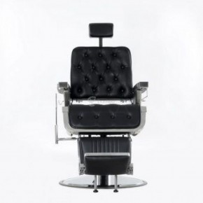 Кресло для барбершопа Barneo 31836E откидная спинка черное в Ноябрьске - noyabrsk.mebel-74.com | фото
