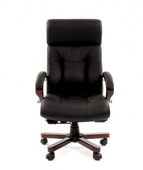 Кресло для руководителя CHAIRMAN  421 (Натуральная кожа) Черное в Ноябрьске - noyabrsk.mebel-74.com | фото