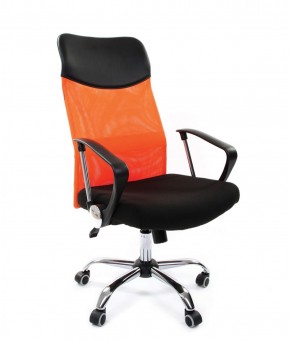 Кресло для руководителя CHAIRMAN 610 N (15-21 черный/сетка оранжевый) в Ноябрьске - noyabrsk.mebel-74.com | фото