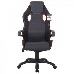 Кресло компьютерное BRABIX Techno Pro GM-003 (ткань черное/серое, вставки оранжевые) 531813 в Ноябрьске - noyabrsk.mebel-74.com | фото
