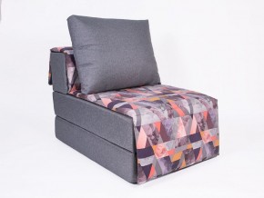 Кресло-кровать бескаркасное Харви (серый-сноу манго) в Ноябрьске - noyabrsk.mebel-74.com | фото