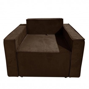 Кресло-кровать Принц КК1-ВК (велюр коричневый) в Ноябрьске - noyabrsk.mebel-74.com | фото