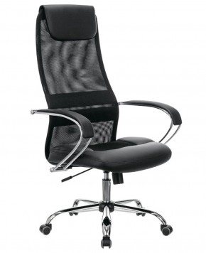 Кресло офисное BRABIX PREMIUM "Stalker EX-608 CH" (хром, ткань-сетка/кожзам, черное) 532091 в Ноябрьске - noyabrsk.mebel-74.com | фото