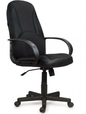 Кресло офисное BRABIX "City EX-512" (кожзам черный, ткань черная) 531407 в Ноябрьске - noyabrsk.mebel-74.com | фото