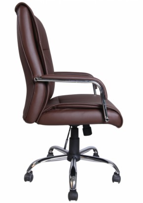 Кресло офисное BRABIX "Space EX-508" (экокожа, хром, коричневое) 531164 в Ноябрьске - noyabrsk.mebel-74.com | фото