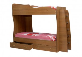 Кровать детская 2-х ярусная Юниор-1 (800*2000) ЛДСП в Ноябрьске - noyabrsk.mebel-74.com | фото