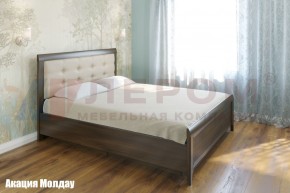 Кровать КР-1034 с мягким изголовьем в Ноябрьске - noyabrsk.mebel-74.com | фото