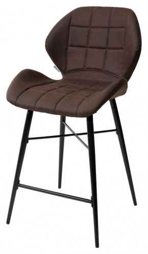 Полубарный стул MARCEL COWBOY-#800 темно-коричневый (H=65cm), ткань микрофибра М-City в Ноябрьске - noyabrsk.mebel-74.com | фото