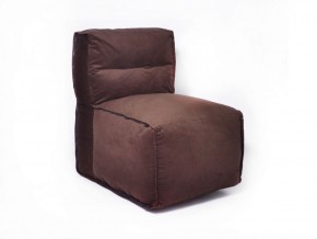 Прямое модульное бескаркасное кресло Комфорт (Шоколад велюр) в Ноябрьске - noyabrsk.mebel-74.com | фото