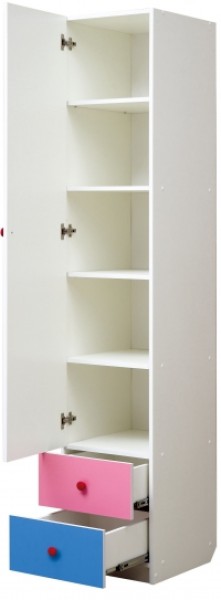 Шкаф 1-но дверный с ящиками и фотопечатью Совята 1.1 (400) в Ноябрьске - noyabrsk.mebel-74.com | фото