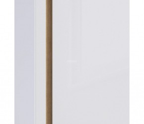Шкаф 2х дверный с зеркалом Веста СБ-2259 (Дуб Бунратти/Белый глянец) в Ноябрьске - noyabrsk.mebel-74.com | фото
