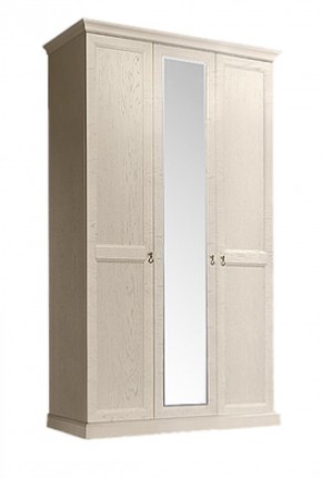 Шкаф 3-х дверный (с зеркалом) для платья и белья Венеция дуб седан (ВНШ1/3) в Ноябрьске - noyabrsk.mebel-74.com | фото
