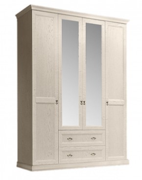 Шкаф 4-х дверный (с зеркалами) для платья и белья с выдвижными ящиками Венеция дуб седан (ВНШ1/41) в Ноябрьске - noyabrsk.mebel-74.com | фото