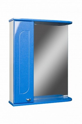 Шкаф-зеркало Радуга Синий металлик 55 левый АЙСБЕРГ (DA1129HZR) в Ноябрьске - noyabrsk.mebel-74.com | фото