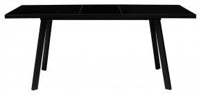 Стол ФИН 120 Черный, стекло/ Черный каркас М-City в Ноябрьске - noyabrsk.mebel-74.com | фото