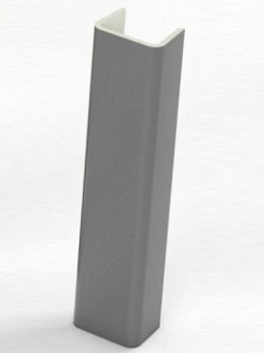 Торцевая заглушка для цоколя h150 мм Цвет Алюминий (Алюминий, Белый, Черный, Сонома) в Ноябрьске - noyabrsk.mebel-74.com | фото